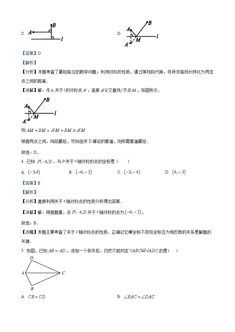 辽宁省盘锦市兴隆台区学实验中学2023-2024学年八年级上学期期中数学试题（解析版）第2页
