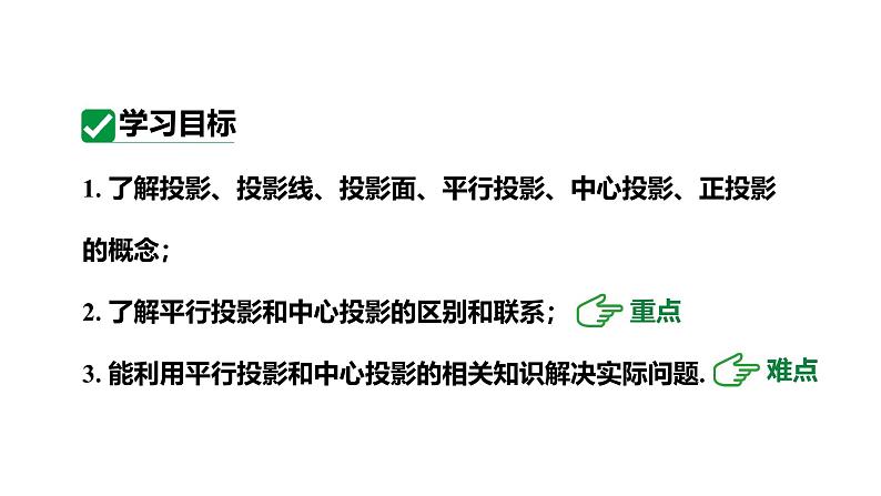 最新人教版新课标九下数学29.1投影课件第3页