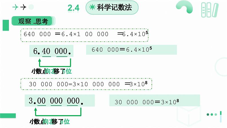 2.4有理数的乘方 第二课时科学记数法 课件2024-2025学年北师大版数学 七年级上册第8页