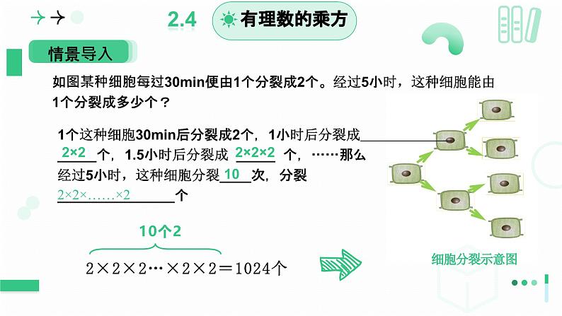 2.4 有理数的乘方（第一课时）课件-2024-2025学年北师大版数学七年级上册第4页