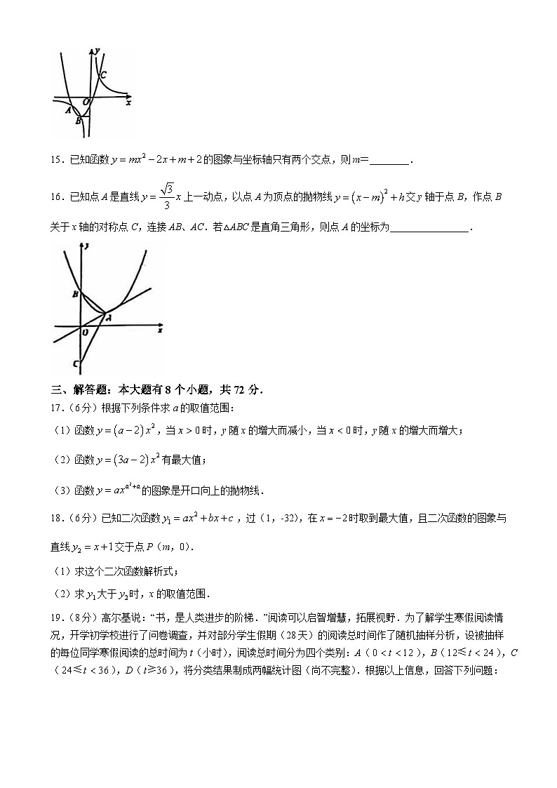 浙江省绍兴市绍初教育集团2024-2025学年九年级上学期10月月考数学试题第3页