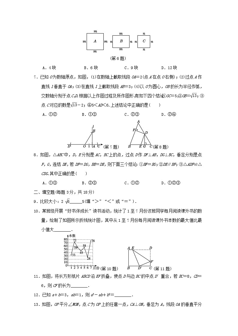 吉林省2024八年级数学上学期期末学情评估一试卷（附答案华东师大版）02