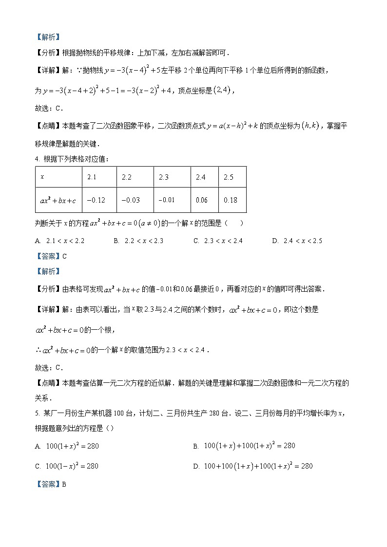 九年级上学期期中数学试题（人教版） (23)第2页
