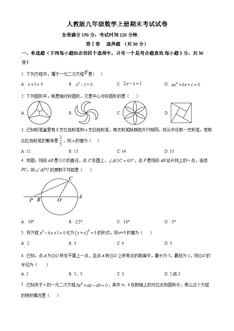 九年级上学期期中数学试题（人教版） (28)第1页