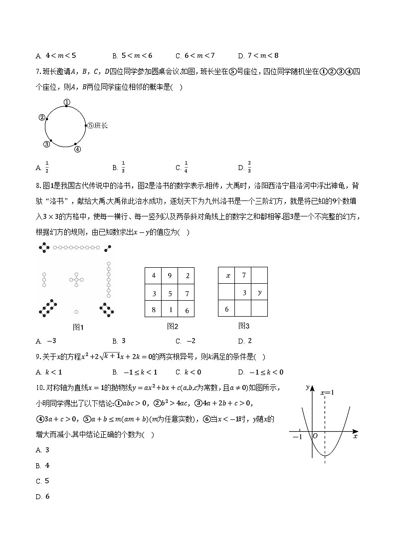 四川省绵阳市游仙区2024届九年级下学期中考模拟考试数学试卷(含答案)第2页
