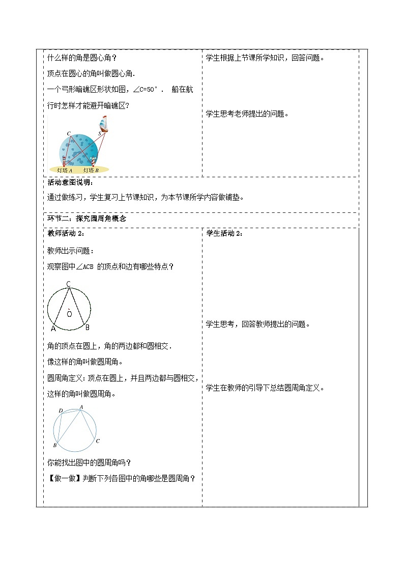 浙教版数学九上3.5.1 《圆周角（1）》课件+教案02
