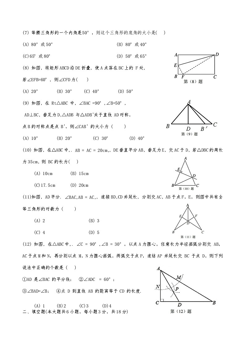 天津市红桥区2024-2025学年八年级上期中——数学试卷第2页