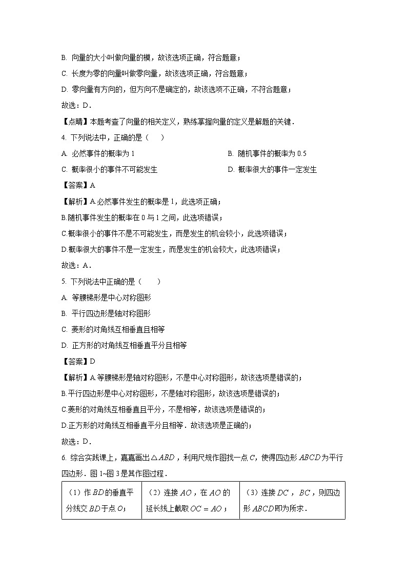 上海市长宁区2023-2024学年八年级下学期期末数学试卷(解析版)第2页