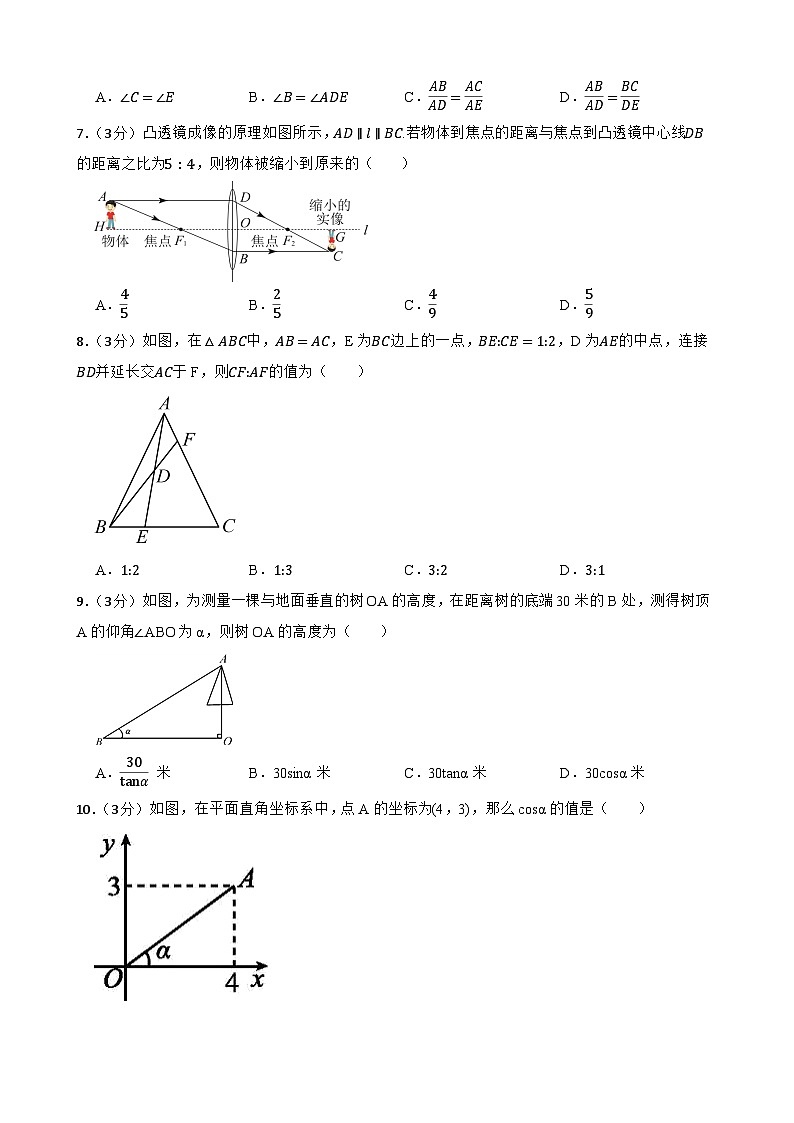河北省邯郸市鸡泽县2024-2025学年九年级上学期期中考试数学试题 （冀教版）第2页