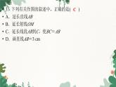 北师大版数学七年级上册 第4章 第37课时 比较线段的长短习题课件