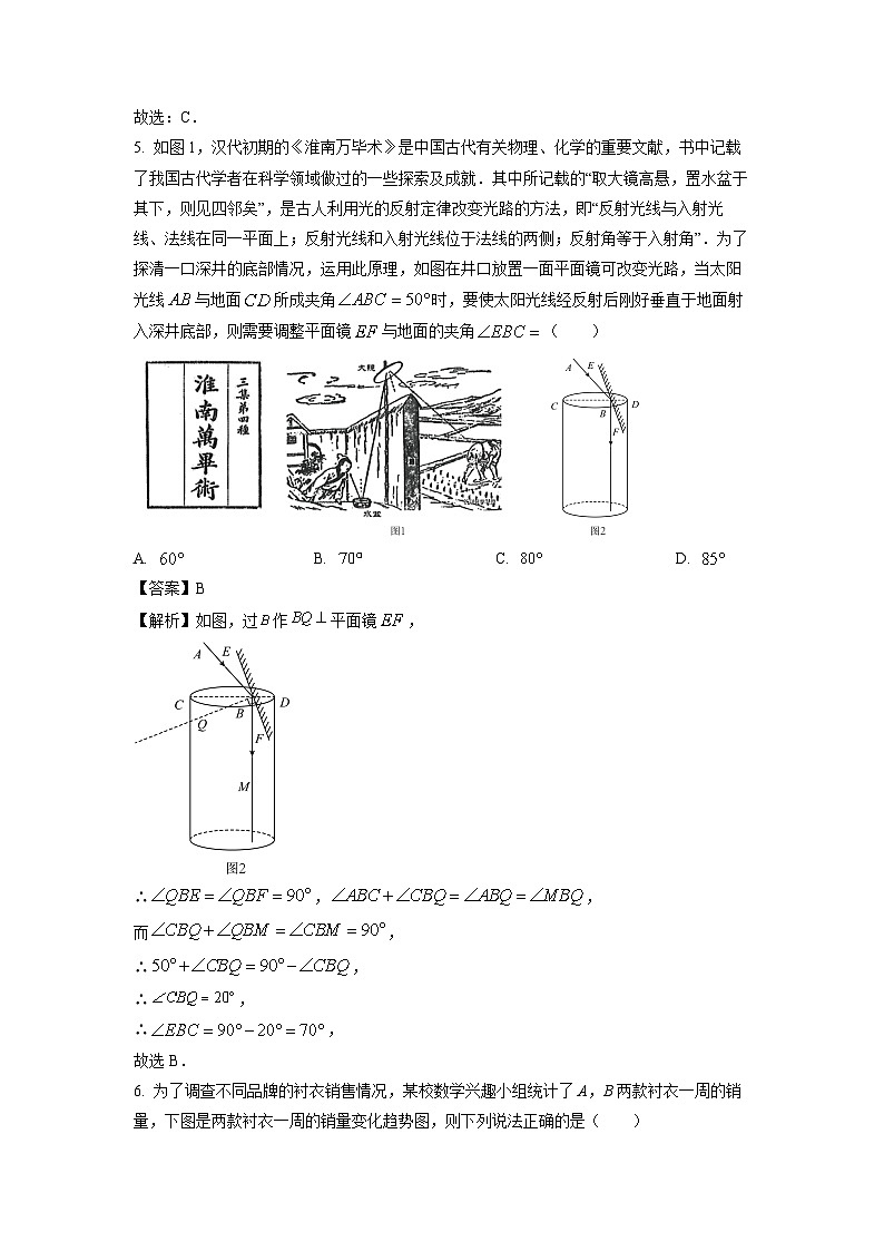 河南省三门峡市2024年九年级中考二模数学试卷(解析版)第2页