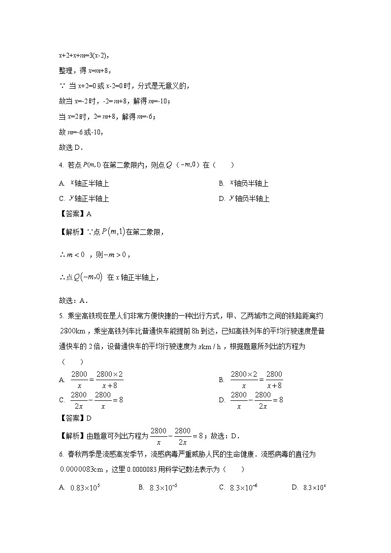 河南省周口市沈丘县2023-2024学年八年级下学期期中数学试卷(解析版)第2页