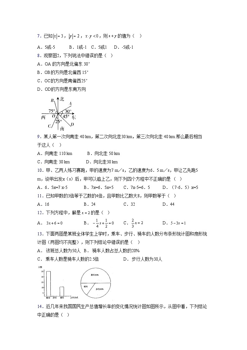 浙教版2021-2022学年度七年级数学上册模拟测试卷  (651)【含简略答案】第2页