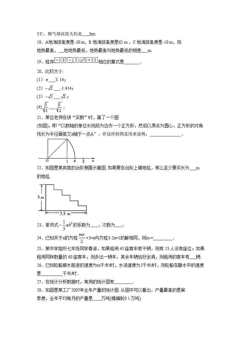 浙教版2021-2022学年度七年级数学上册模拟测试卷  (1347)【含简略答案】第3页
