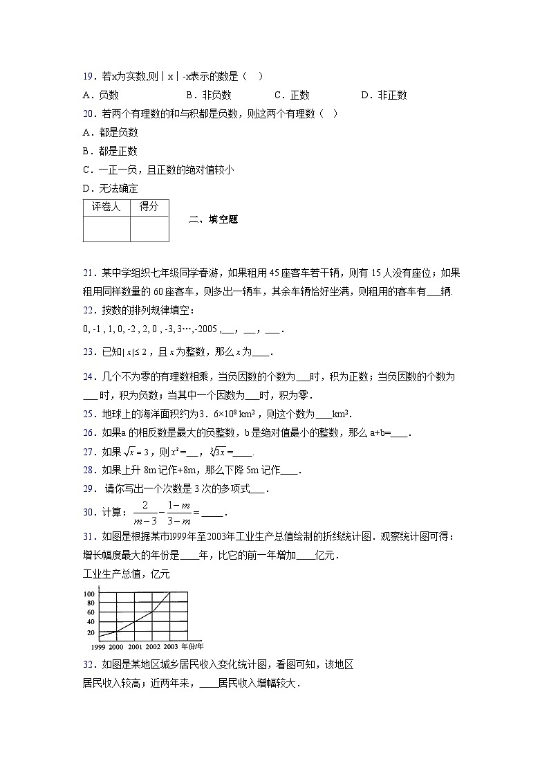 浙教版2021-2022学年度七年级数学上册模拟测试卷  (1558)【含简略答案】第3页