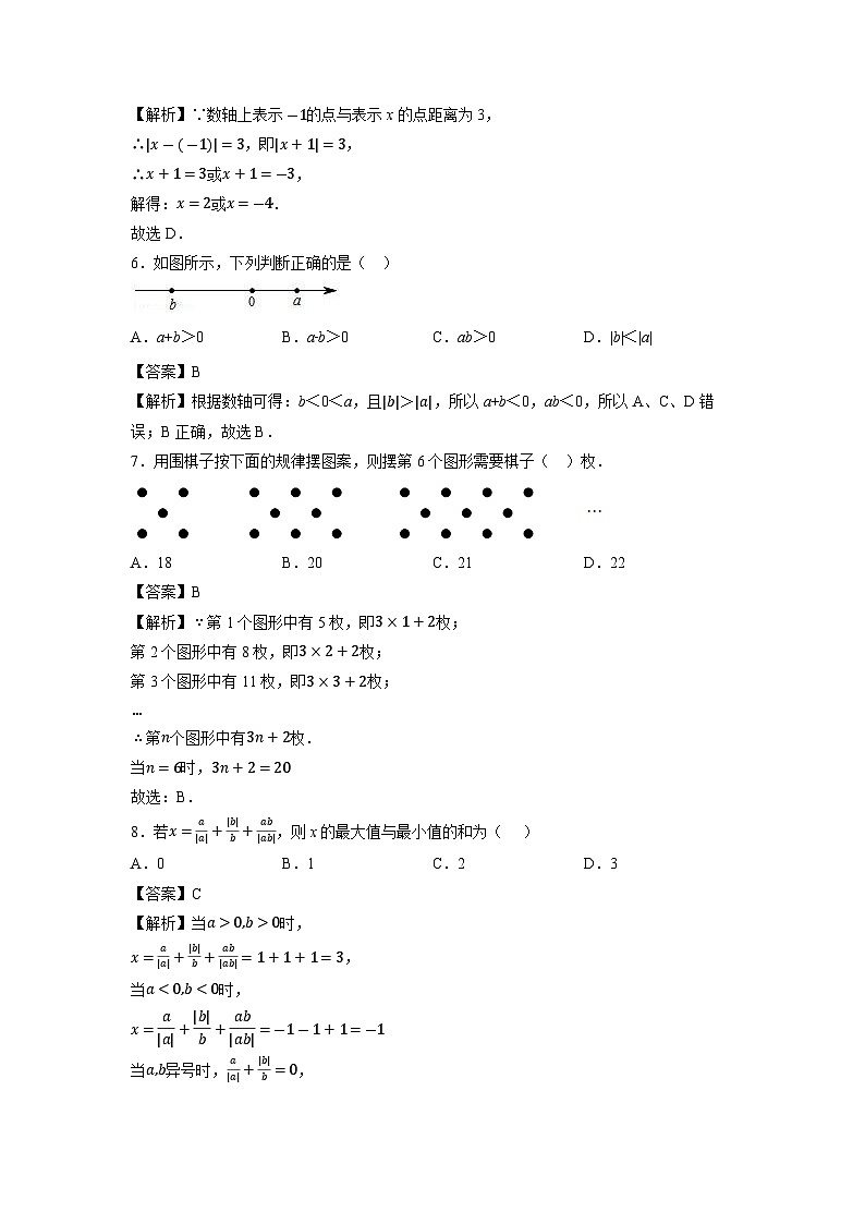 江苏省徐州市2022-2023学年七年级上学期期中数学试卷第2页