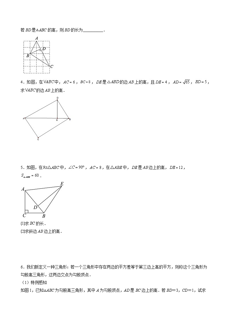 北师大版数学八年级上册同步讲义第1章第04讲 解题技巧专题：勾股定理与面积问题、方程思想（原卷版）第2页