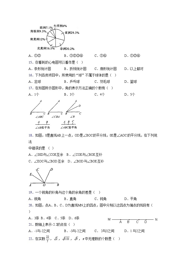 浙教版2021-2022学年度七年级数学上册模拟测试卷 (121)【含简略答案】第3页