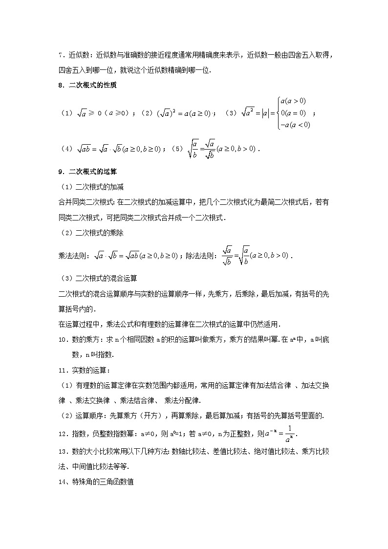 中考数学二轮复习题型突破练习题型1 计算（复习讲义）（实数运算、式的计算、方程、不等式）（学生版）第3页