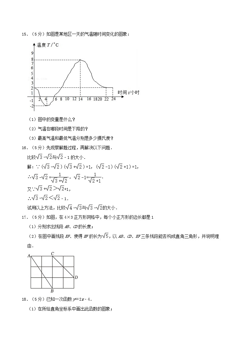 2021-2022学年陕西省商洛市洛南县八年级下学期期末数学试题及答案03