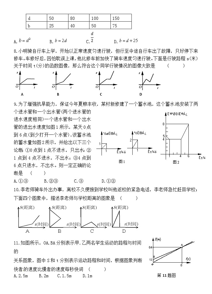 第三章《变量之间的关系》测试3第2页