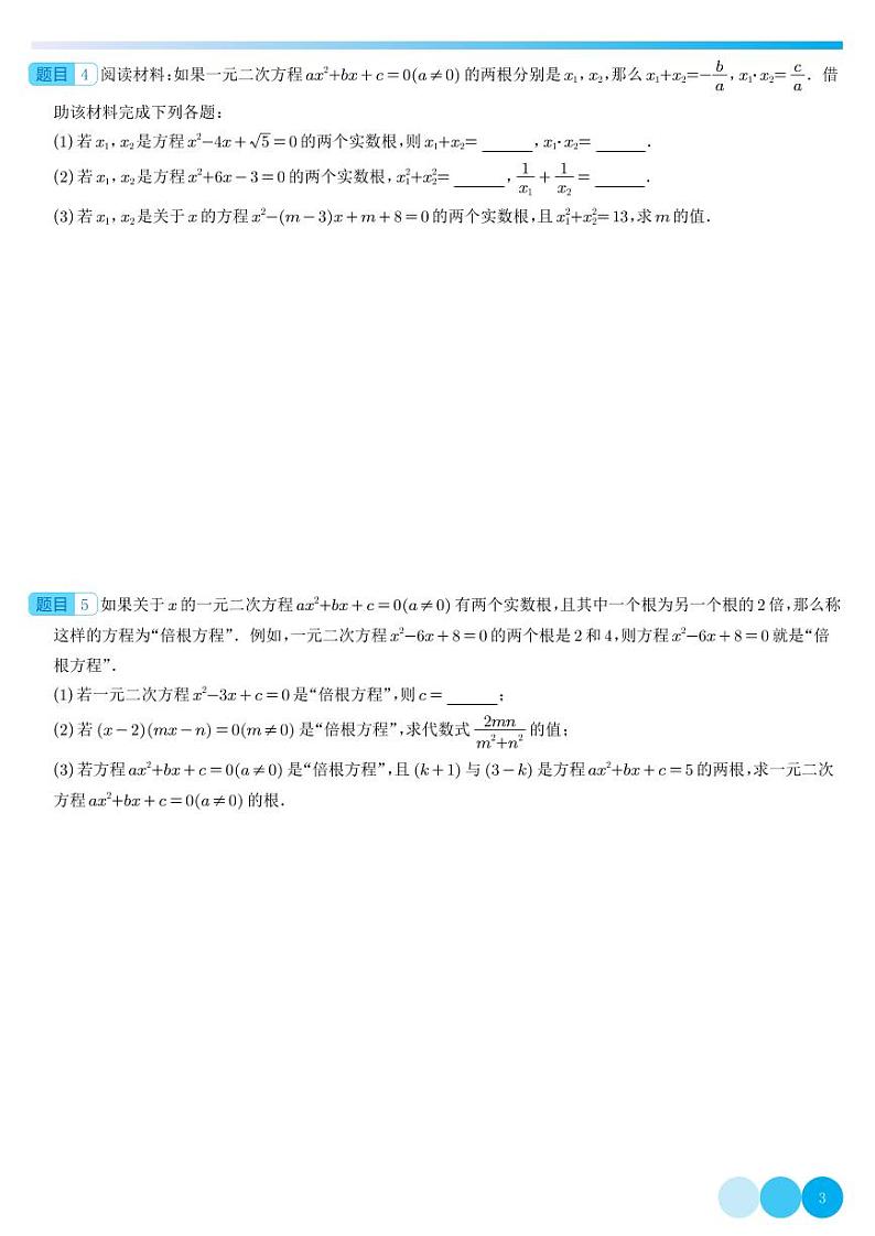2024年九年级中考数学压轴题—韦达定理 学生版第3页