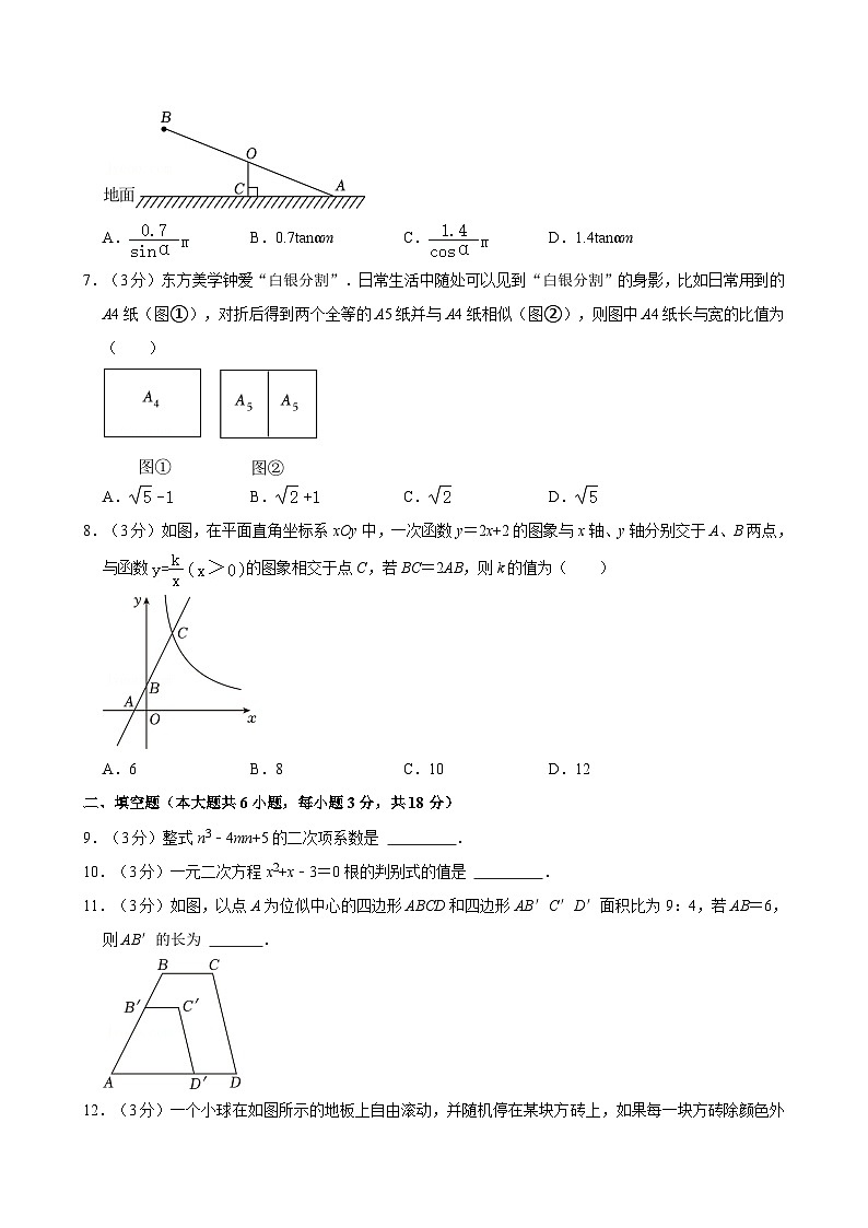 2024-2025学年吉林省长春市汽开区九年级（上）期中数学试卷 含详解02