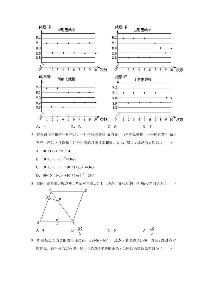 2023-2024学年辽宁省盘锦市大洼区九年级（上）月考数学试卷（10月份）02