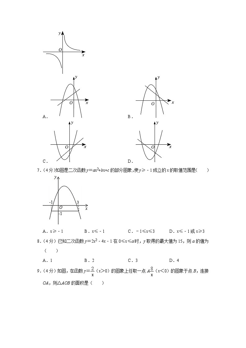 2023-2024学年安徽省合肥市九年级（上）月考数学试卷（10月份）02