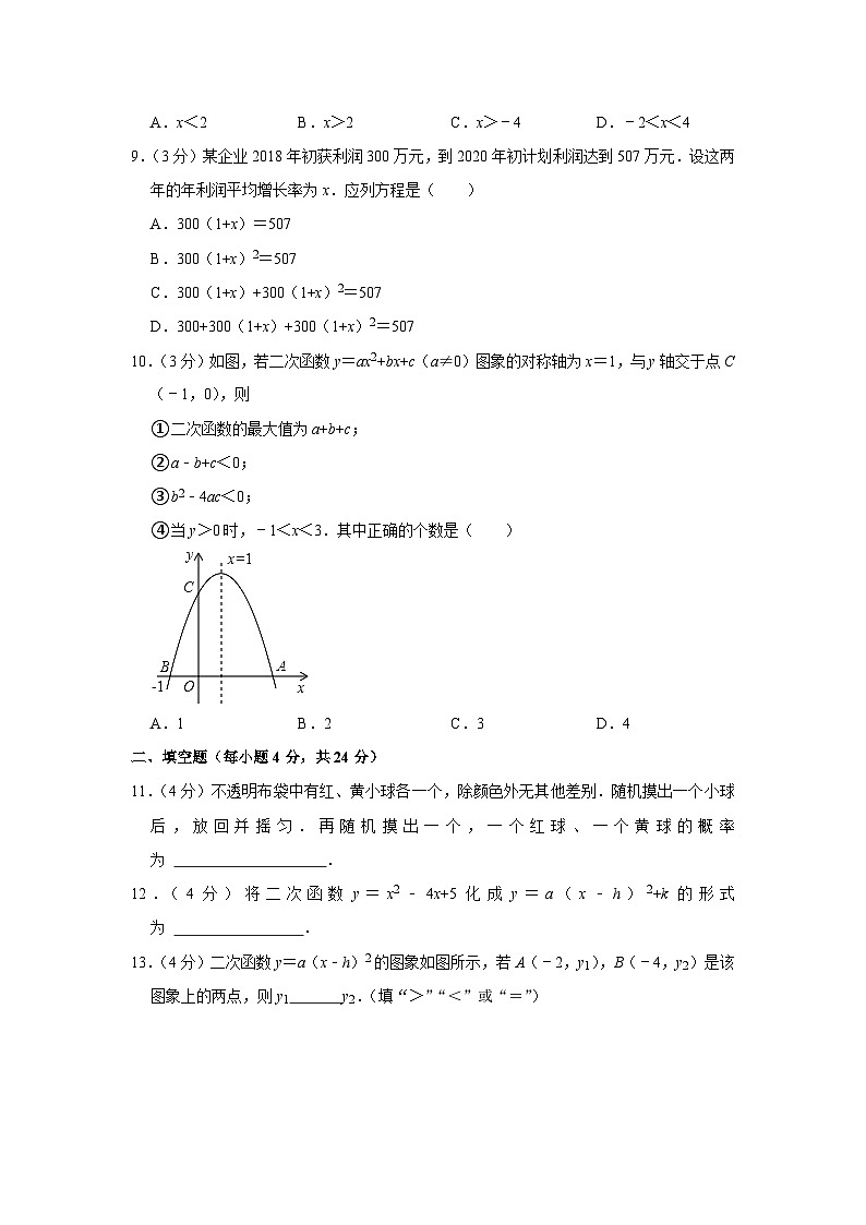 2022-2023学年广东省江门市新会区葵城中学九年级（上）期中数学试卷第2页