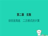 陜西省2024八年級數(shù)學上冊第2章實數(shù)拔高練二次根式的計算課件新版北師大版
