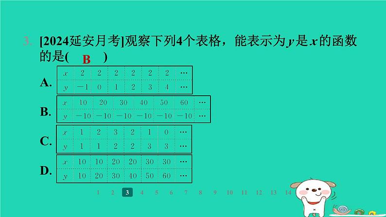 陕西省2024八年级数学上册第4章一次函数1函数课件新版北师大版第5页