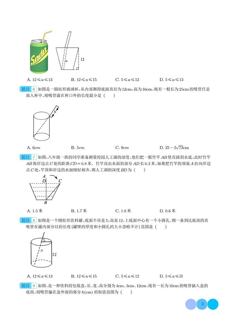 出水芙蓉型-初中数学模型（学生版）第2页