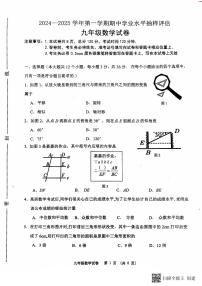 河北省唐山市迁安市2024-2025学年九年级上学期11月期中数学试题