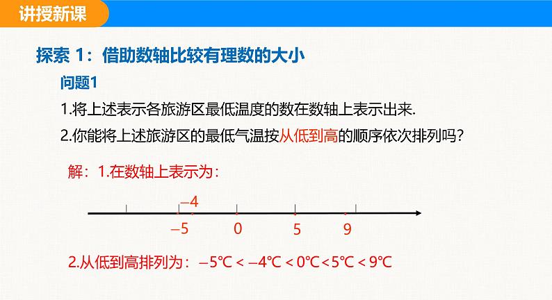 沪科版（2024）七年级数学上册课件 1.3 有理数的大小第5页