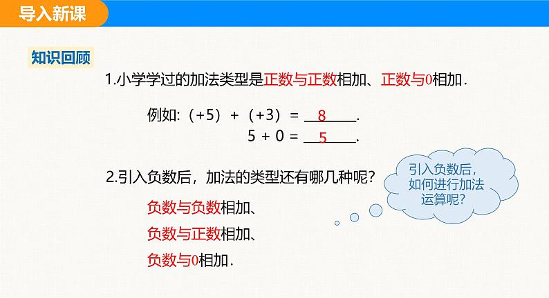 沪科版（2024）七年级数学上册课件 1.4 第1课时 有理数的加法第4页