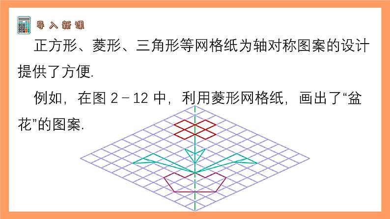 苏科版八上数学 2.3《设计轴对称图案》课件04