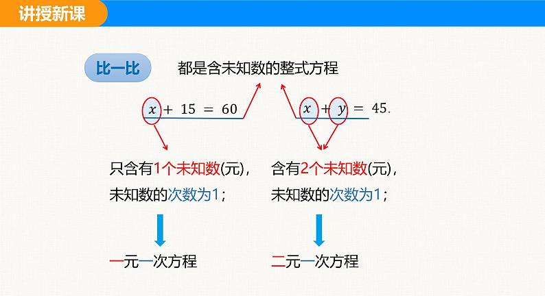 沪科版（2024）七年级数学上册课件 3.4 第1课时 二元一次方程组第7页