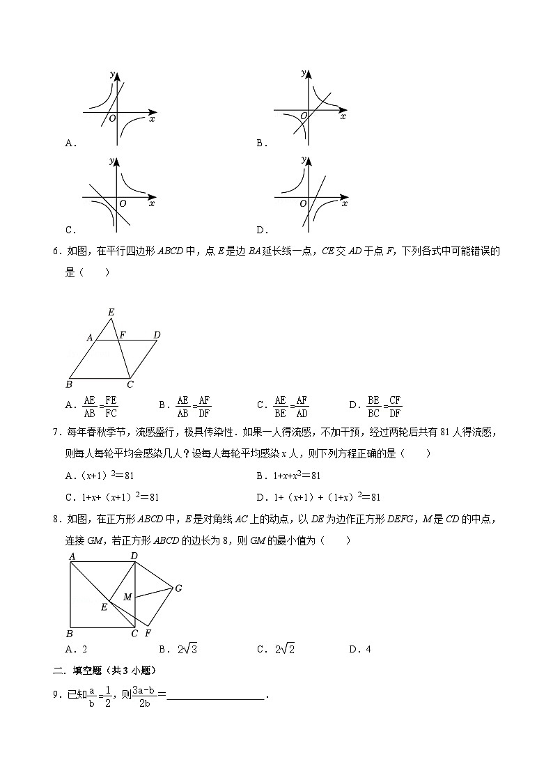 广东省深圳市福田区红岭教育集团2024-2025学年上学期九年级数学期中试卷第2页