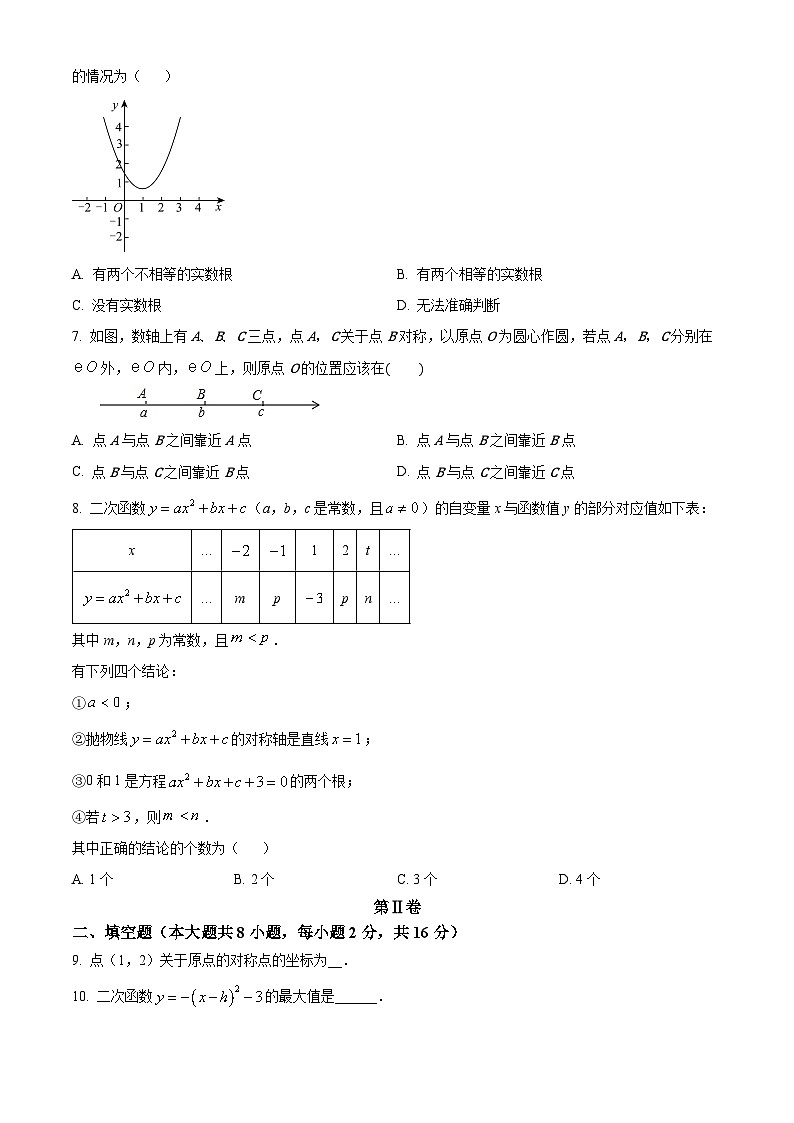 北京市第十三中学分校2024-2025学年九年级上学期期中数学试卷（原卷版）第2页