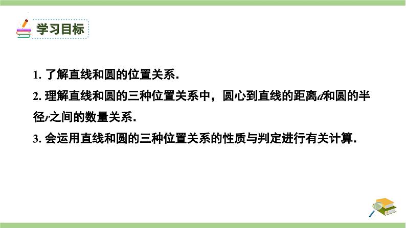 24.2.2直线和圆的位置关系1课件-人教版九年级数学上册第2页