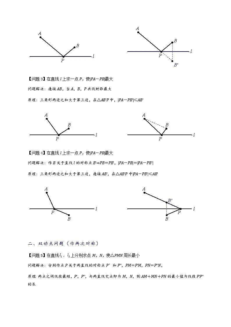 2025年中考数学二轮复习培优突破专题2-1 将军饮马等8类常见最值问题（原卷版）第2页