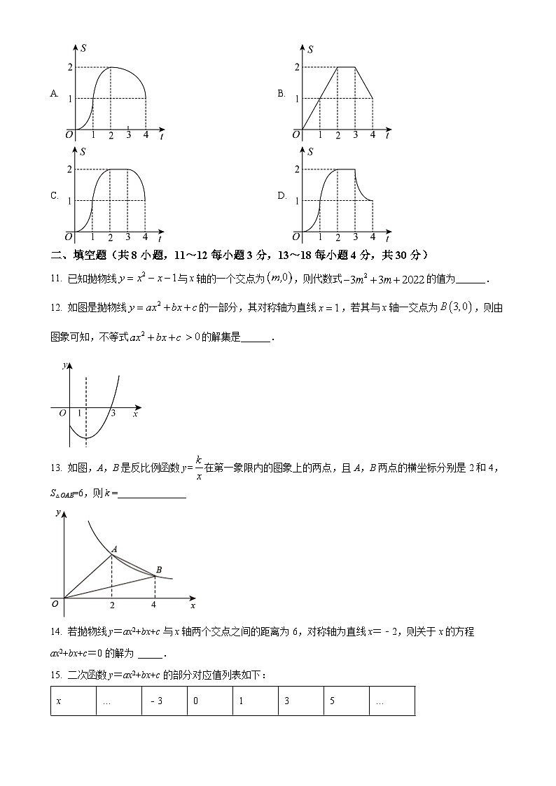 九年级上学期第一次月考数学试题 (10)第3页