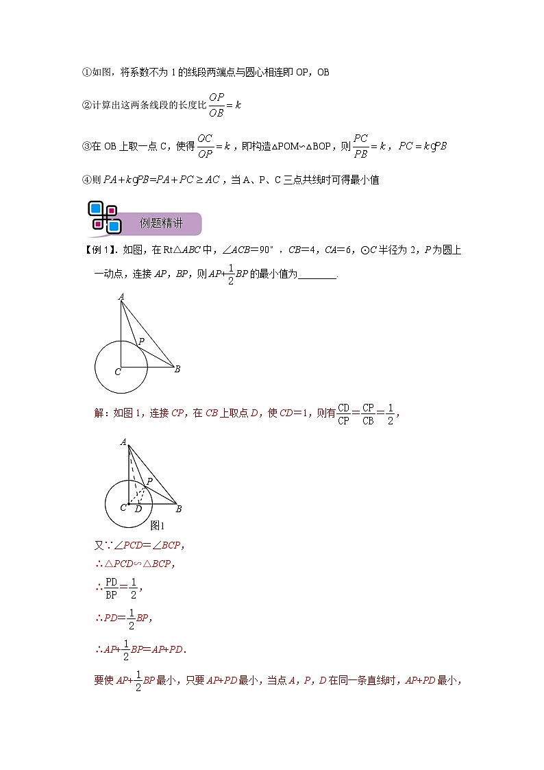 模型17 阿氏圆最值问题（解析版）第2页