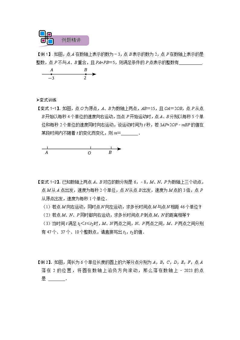 模型39 数轴上动点问题（原卷版）第2页