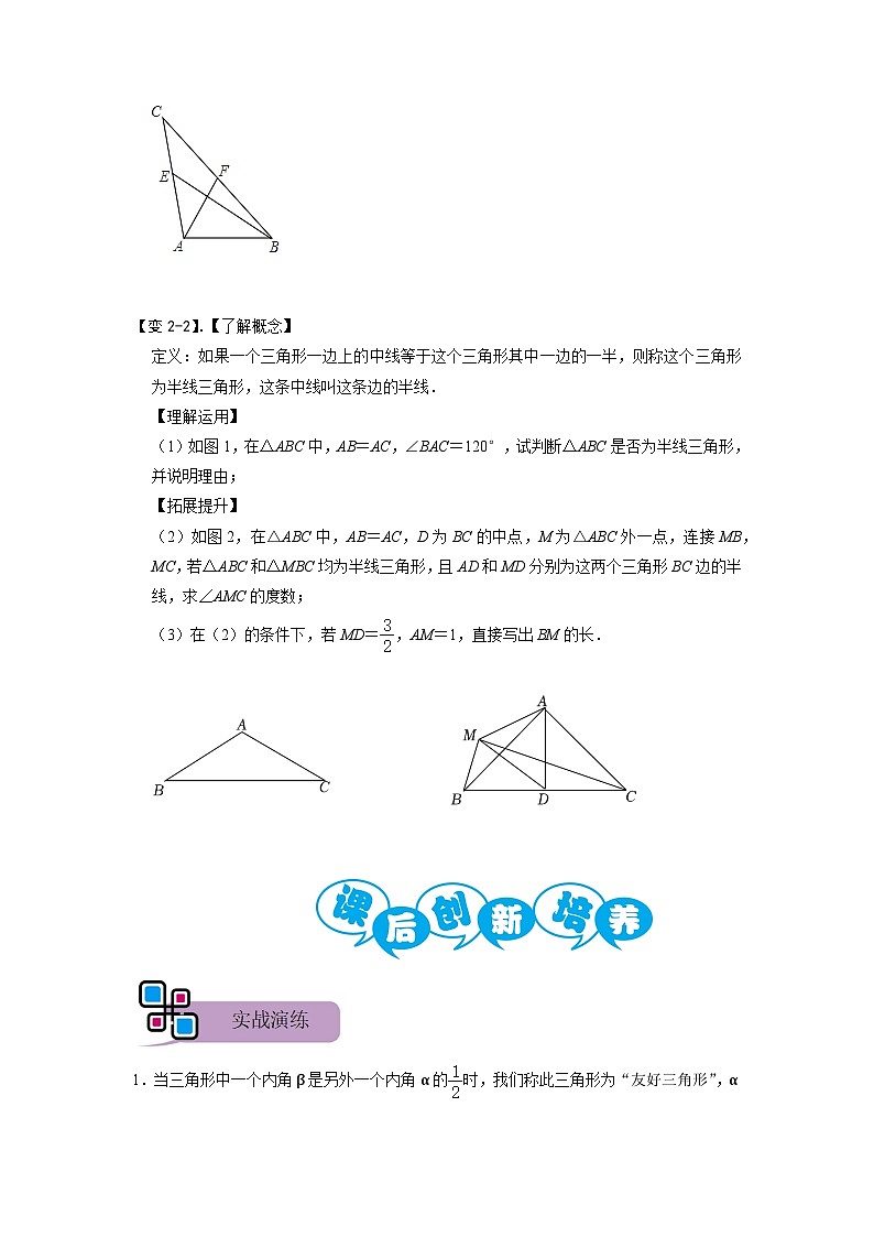 专题72 三角形中的新定义问题（原卷版）第3页