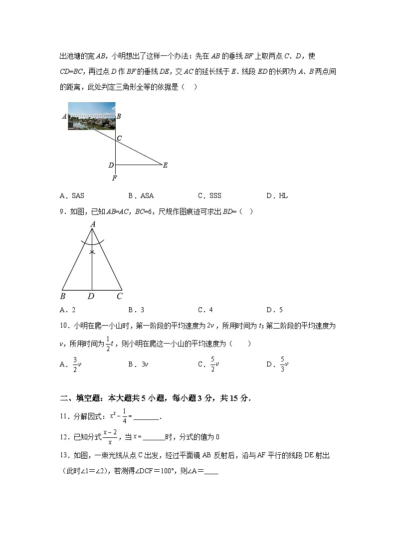 广东省肇庆市封开县2023-2024学年八年级上学期期末数学试题(含解析)第2页