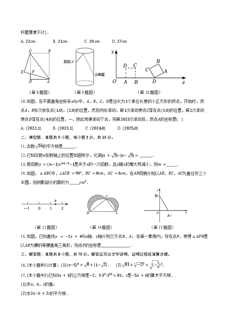 河南省驻马店市第二初级中学2024-2025学年八年级上学期11月期中考试数学试题第2页