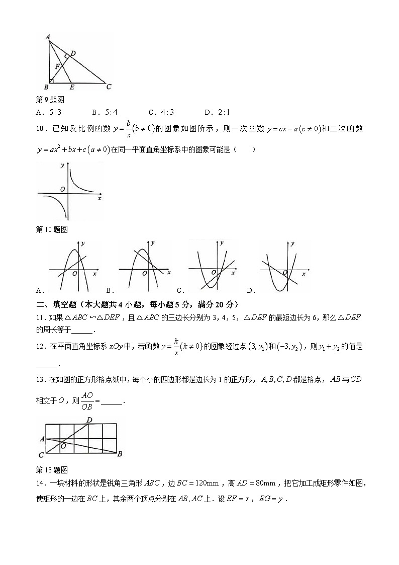 贵州省遵义市余庆县2024-2025学年九年级上学期11月期中考试数学试题第3页
