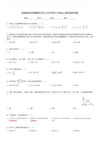 湖南省株洲市醴陵市2023-2024学年八年级(上)期末数学试卷(含解析)